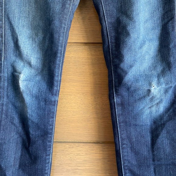 AG The Legging Super Skinny Jeans Distressed Blue Size 25R - Picture 3 of 5